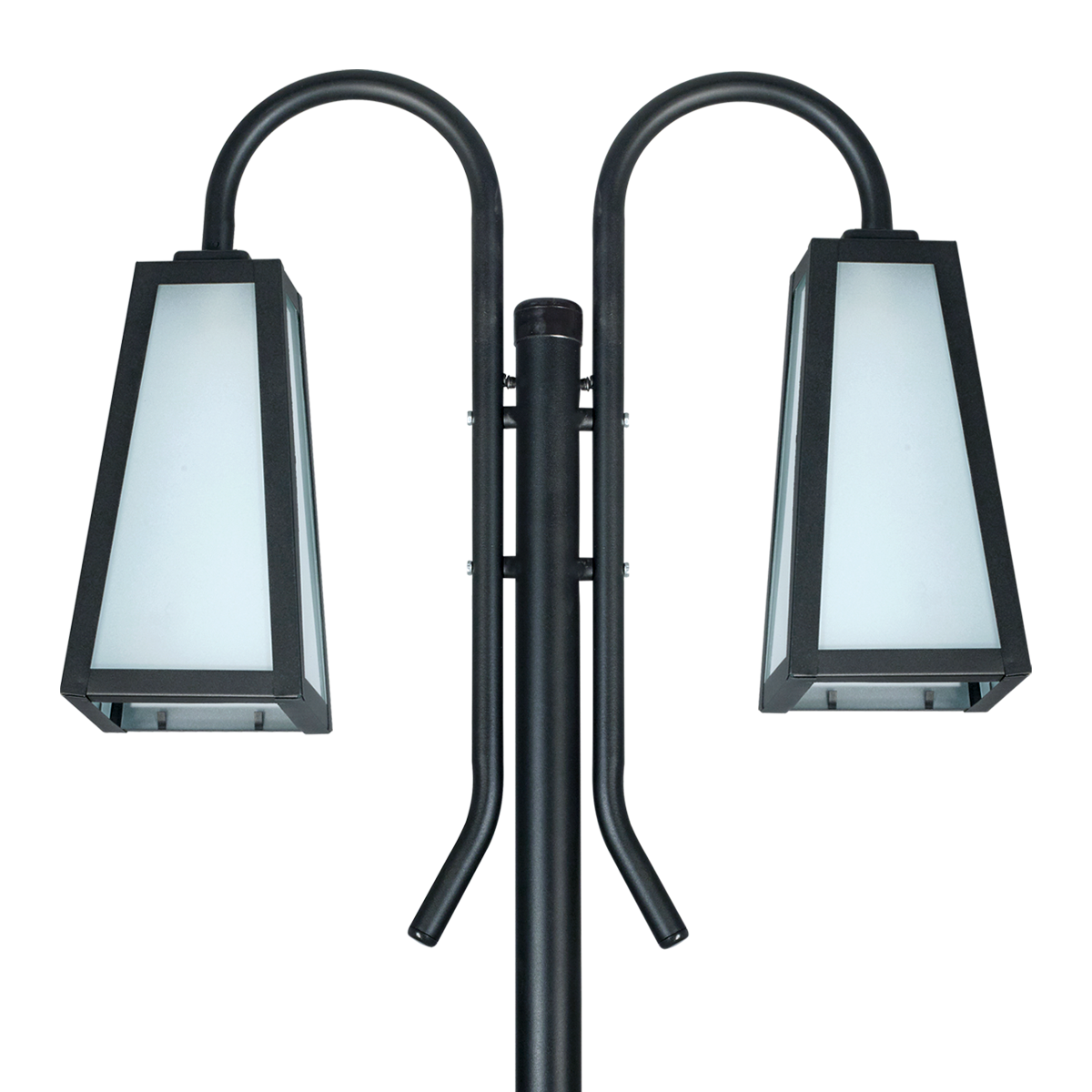FAROL PIRAMIDAL NEGRO 35CM ALTO C/COLUMNA 5598-02